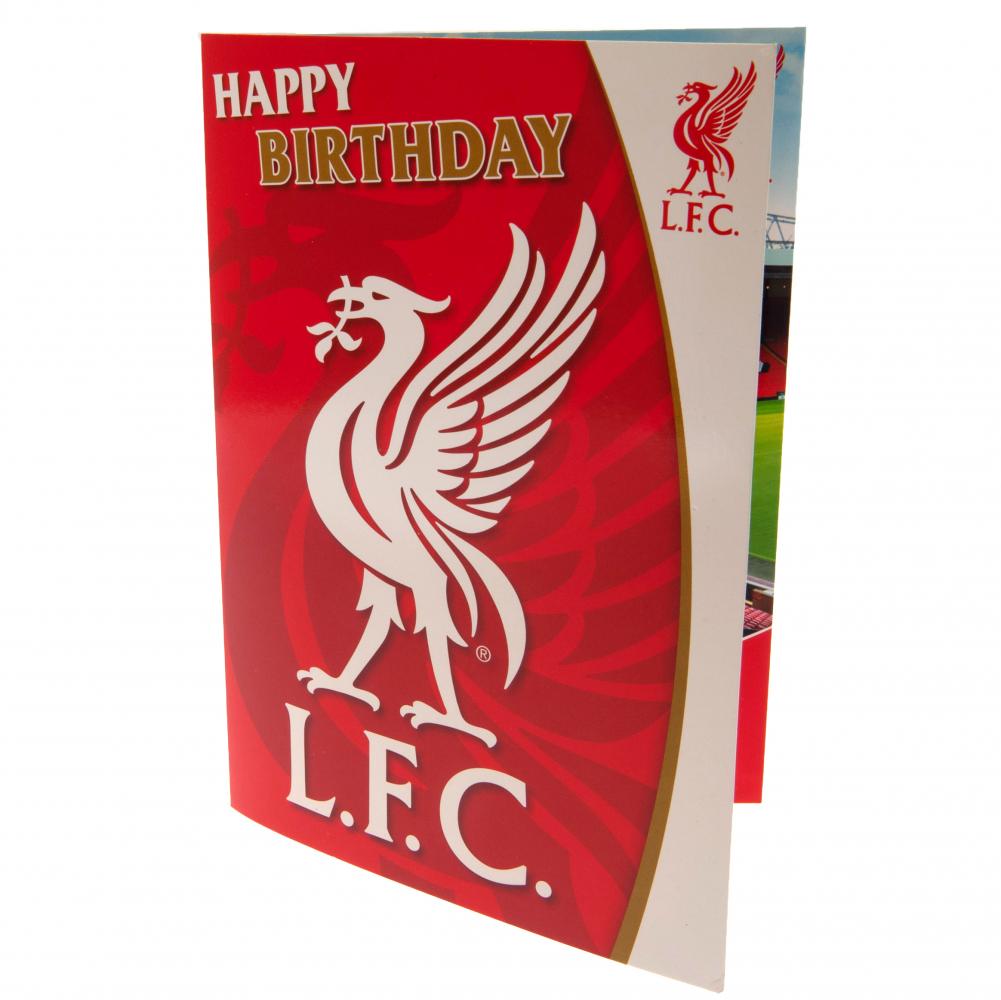 Liverpool FC Musical Birthday Card - Officially licensed merchandise.