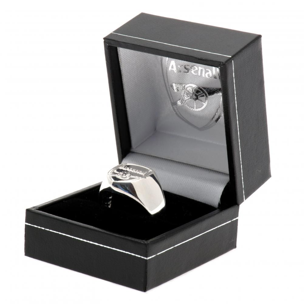 Arsenal FC Sterling Silver Ring Medium - Rings