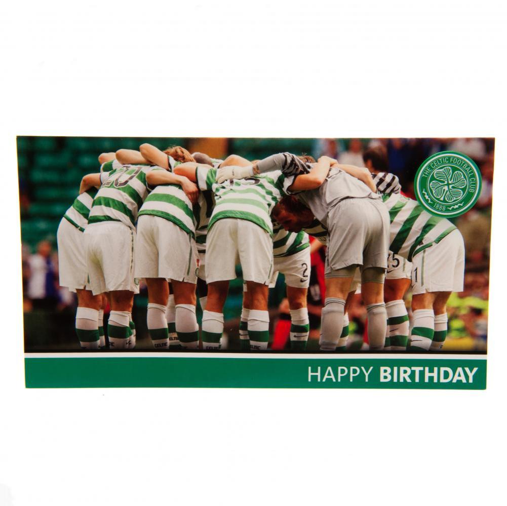 Celtic FC Birthday Card Huddle - Officially licensed merchandise.