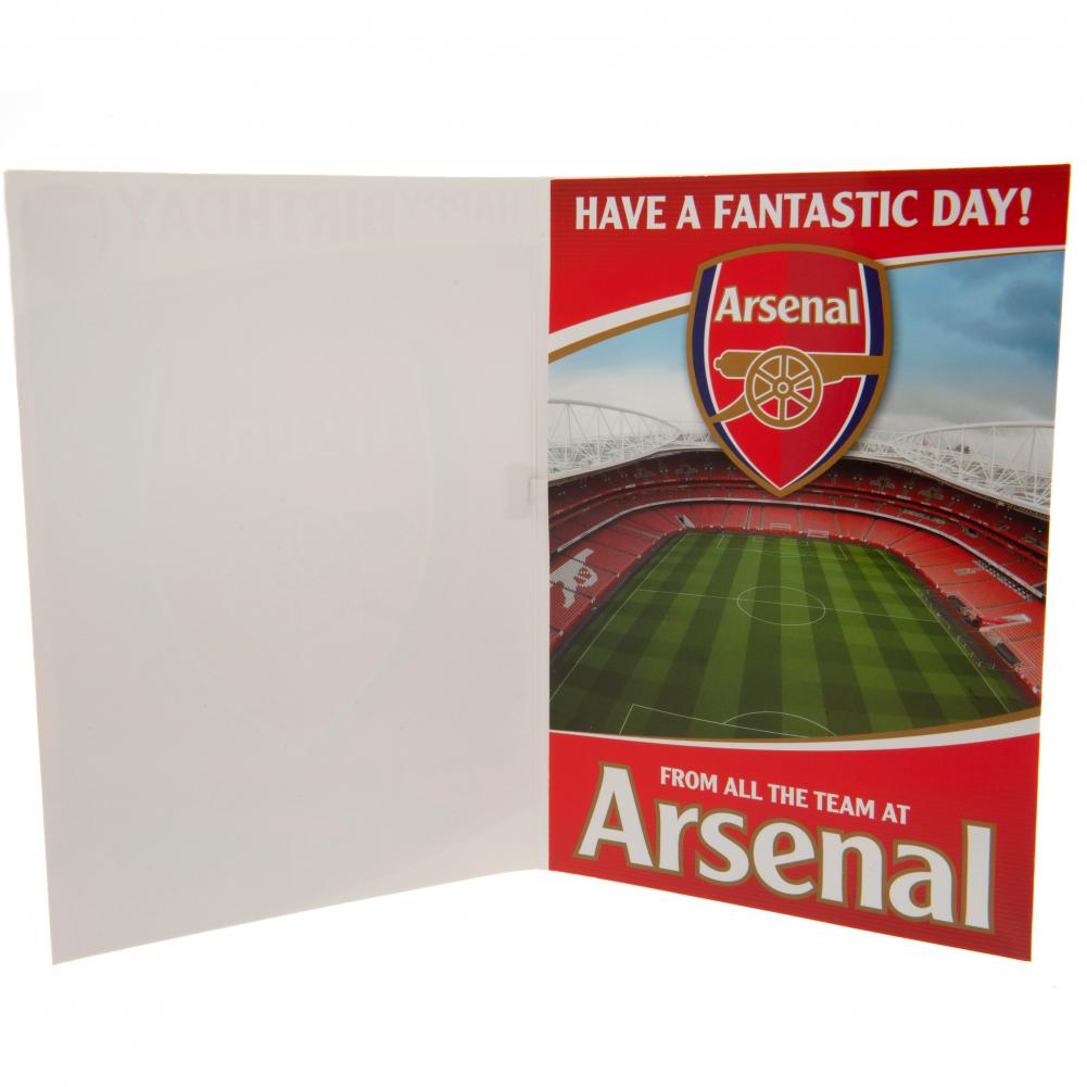 Arsenal FC Musical Birthday Card - Officially licensed merchandise.