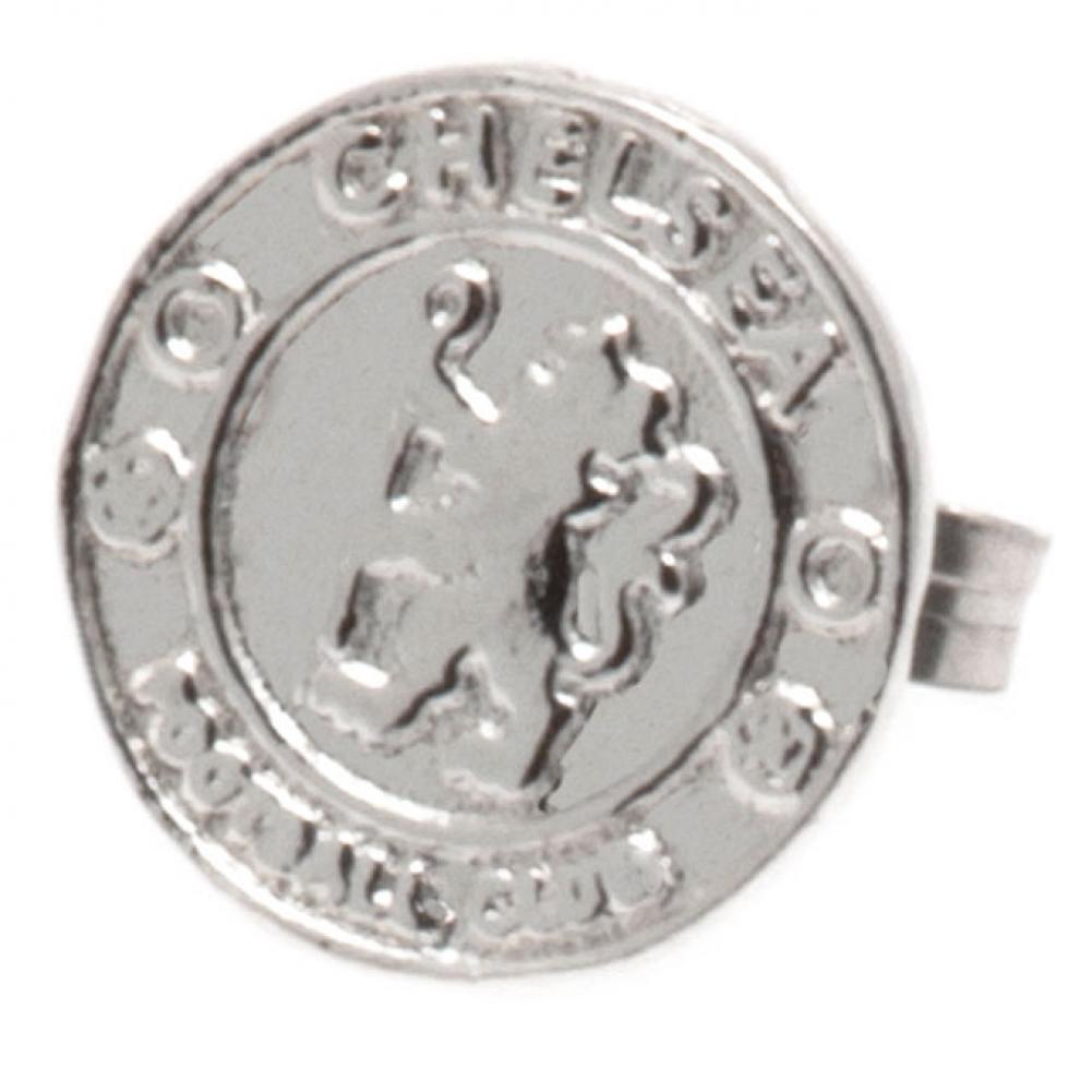 Chelsea FC Sterling Silver Stud Earring - Officially licensed merchandise.