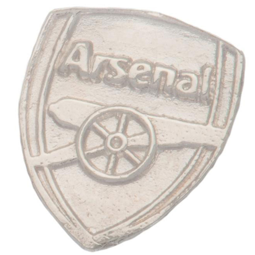 Arsenal FC Sterling Silver Stud Earring - Officially licensed merchandise.