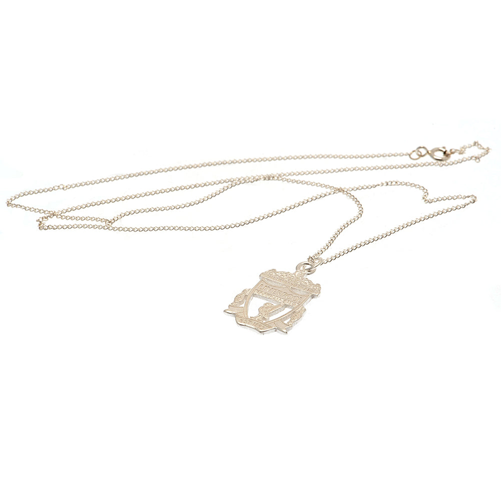 Liverpool FC Sterling Silver Pendant & Chain CR Large - Neckwear