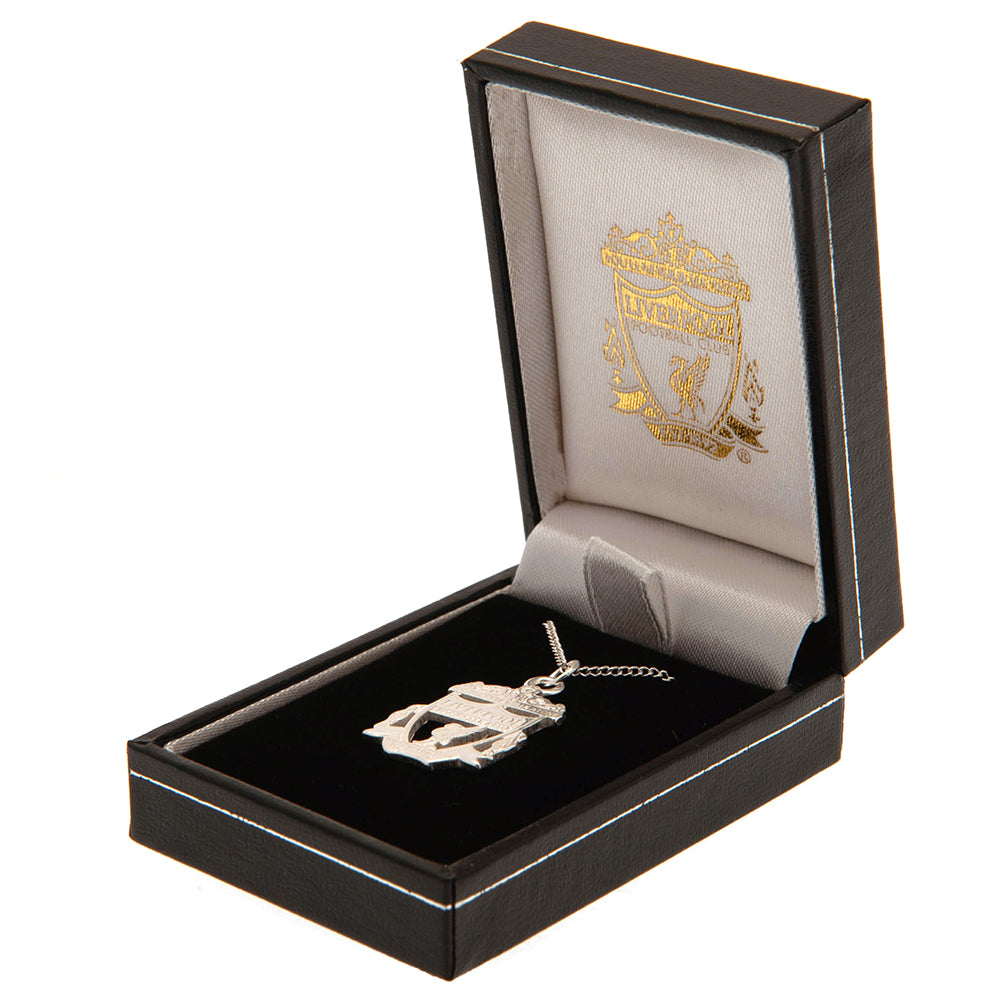 Liverpool FC Sterling Silver Pendant & Chain CR Large