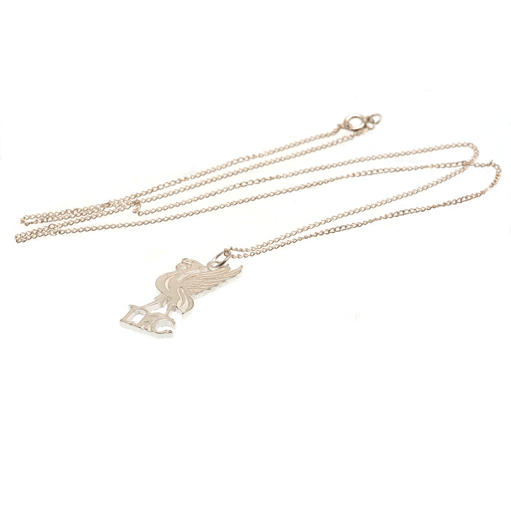 Liverpool FC Sterling Silver Pendant & Chain LB - Neckwear