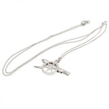 Arsenal FC Sterling Silver Pendant & Chain GN