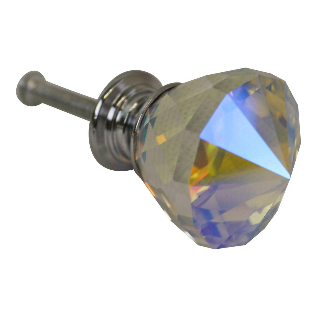 3cm Crystal Effect Doorknobs, diamond shaped, set of 4 - £20.99 - Doorknobs 