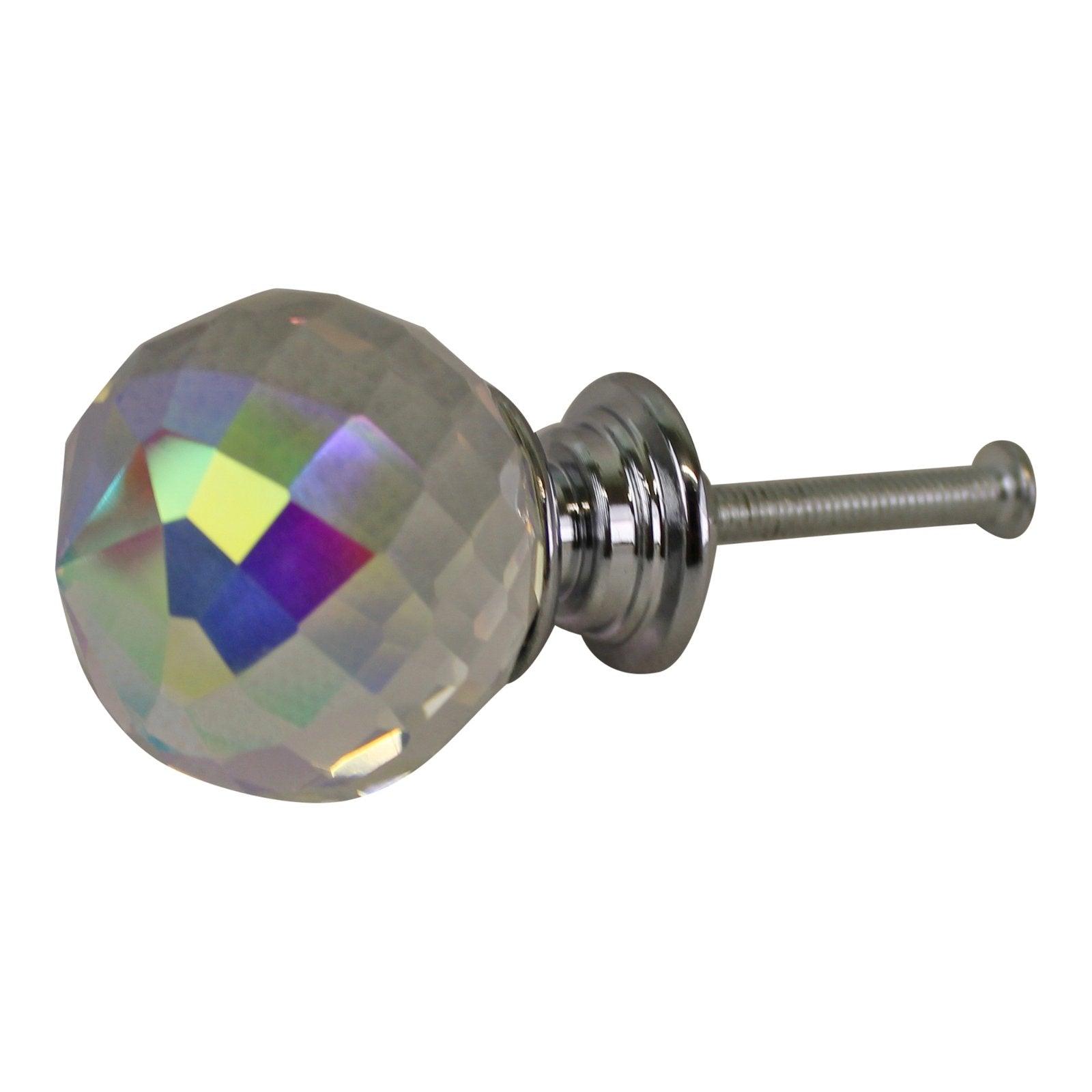 3cm Crystal Effect Doorknobs, spherical, set of 4 - £20.99 - Doorknobs 