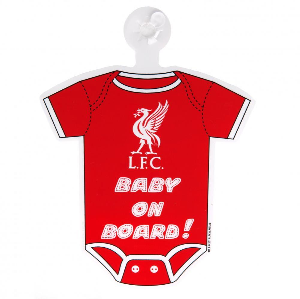 Liverpool FC Baby On Board Sign - Officially licensed merchandise.