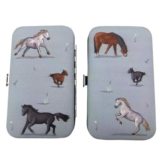 5 Piece Zip Up Shaped Manicure Set - Willow Farm Horses - £8.99 - 