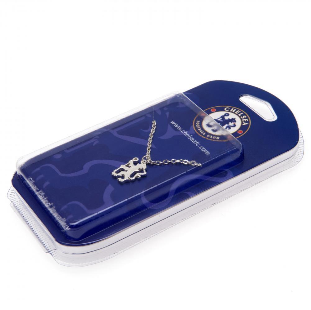 Chelsea FC Silver Plated Pendant & Chain LN - Neckwear