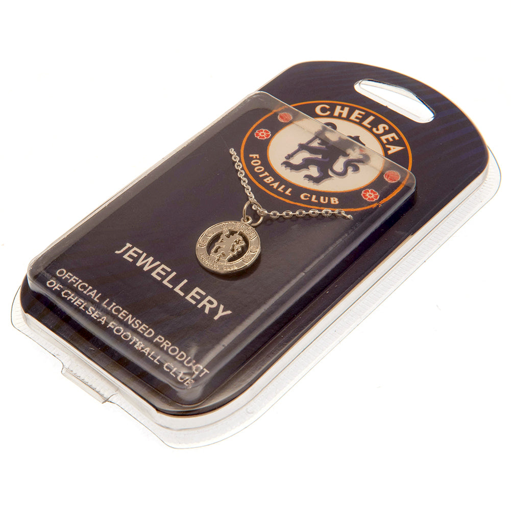 Chelsea FC Silver Plated Pendant & Chain CR - Neckwear