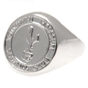 Tottenham Hotspur FC Large Silver Plated Crest Ring