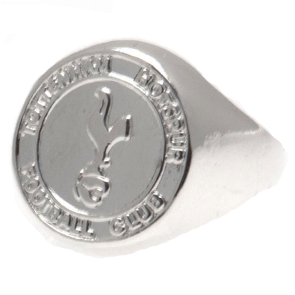 Tottenham Hotspur FC Large Silver Plated Crest Ring