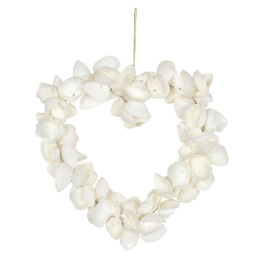 6 Inch Clamshell Hanging Heart Decoration - £17.99 - Hanging Decorations 