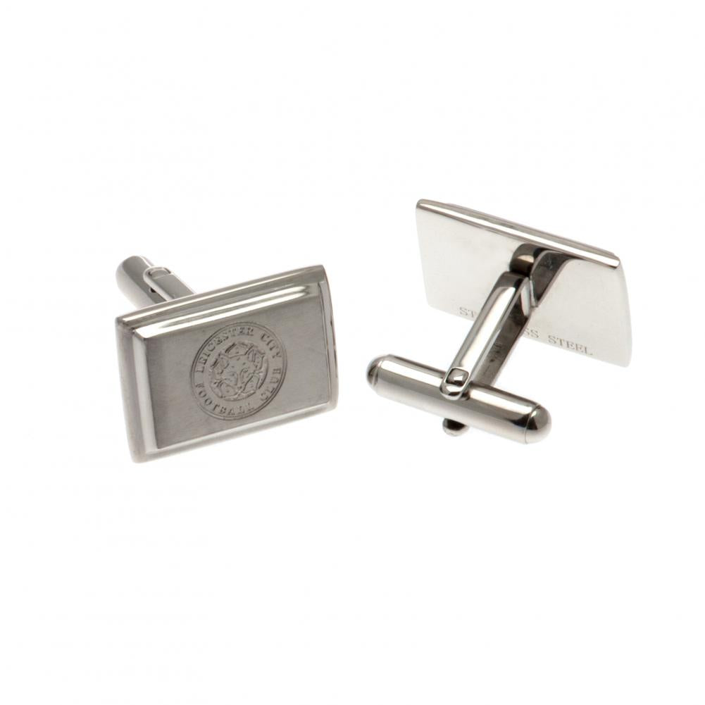 Leicester City FC Stainless Steel Cufflinks - Officially licensed merchandise.