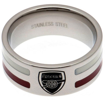 Arsenal FC Colour Stripe Ring Small - Officially licensed merchandise.