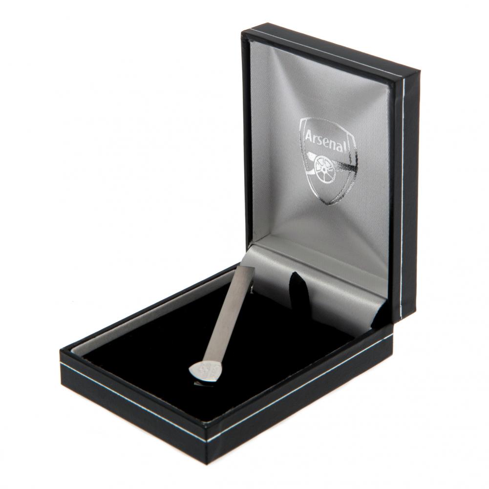 Arsenal FC Stainless Steel Tie Slide with Crocodile Clip