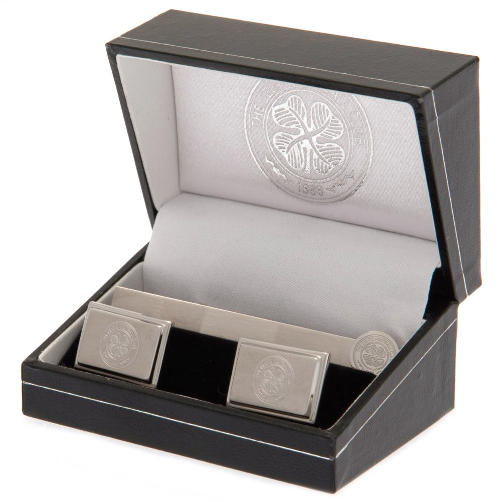 Celtic FC Tie Slide & Cufflink Set - Cufflinks
