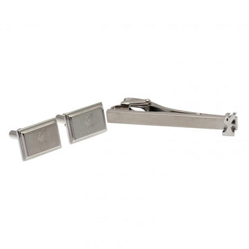 Liverpool FC Tie Slide & Cufflink Set - Stainless Steel