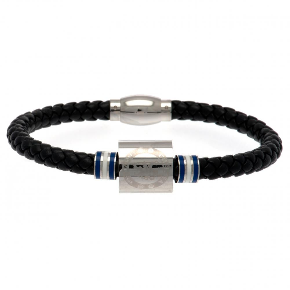 Chelsea FC Colour Ring Leather Bracelet - Officially licensed merchandise.