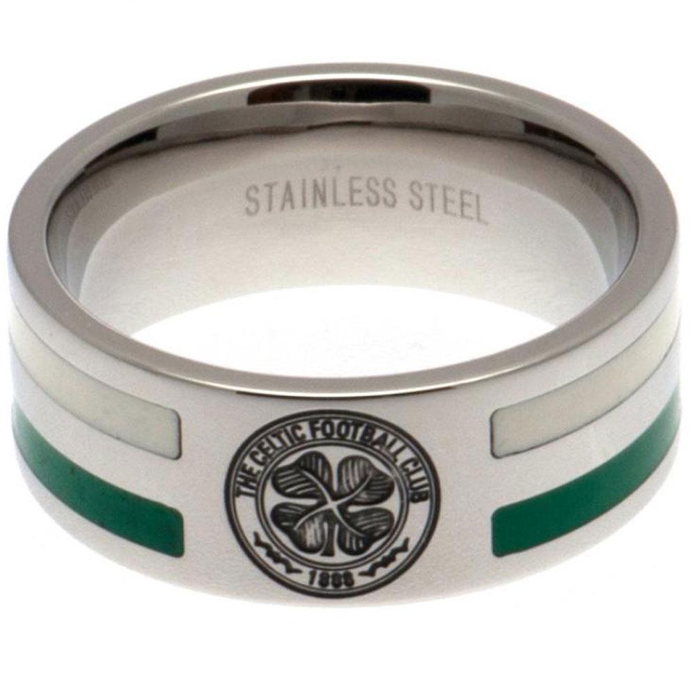 Celtic FC Medium Colour Stripe Ring