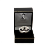 Tottenham Hotspur FC Large Colour Stripe Ring with Stainless Steel & Engraved Spurs Crest