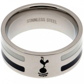Tottenham Hotspur FC Large Colour Stripe Ring with Stainless Steel & Engraved Spurs Crest