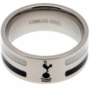 Tottenham Hotspur FC Large Colour Stripe Ring with Stainless Steel & Engraved Spurs Crest