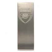 Arsenal FC Stainless Steel Money Clip with Engraved Crest