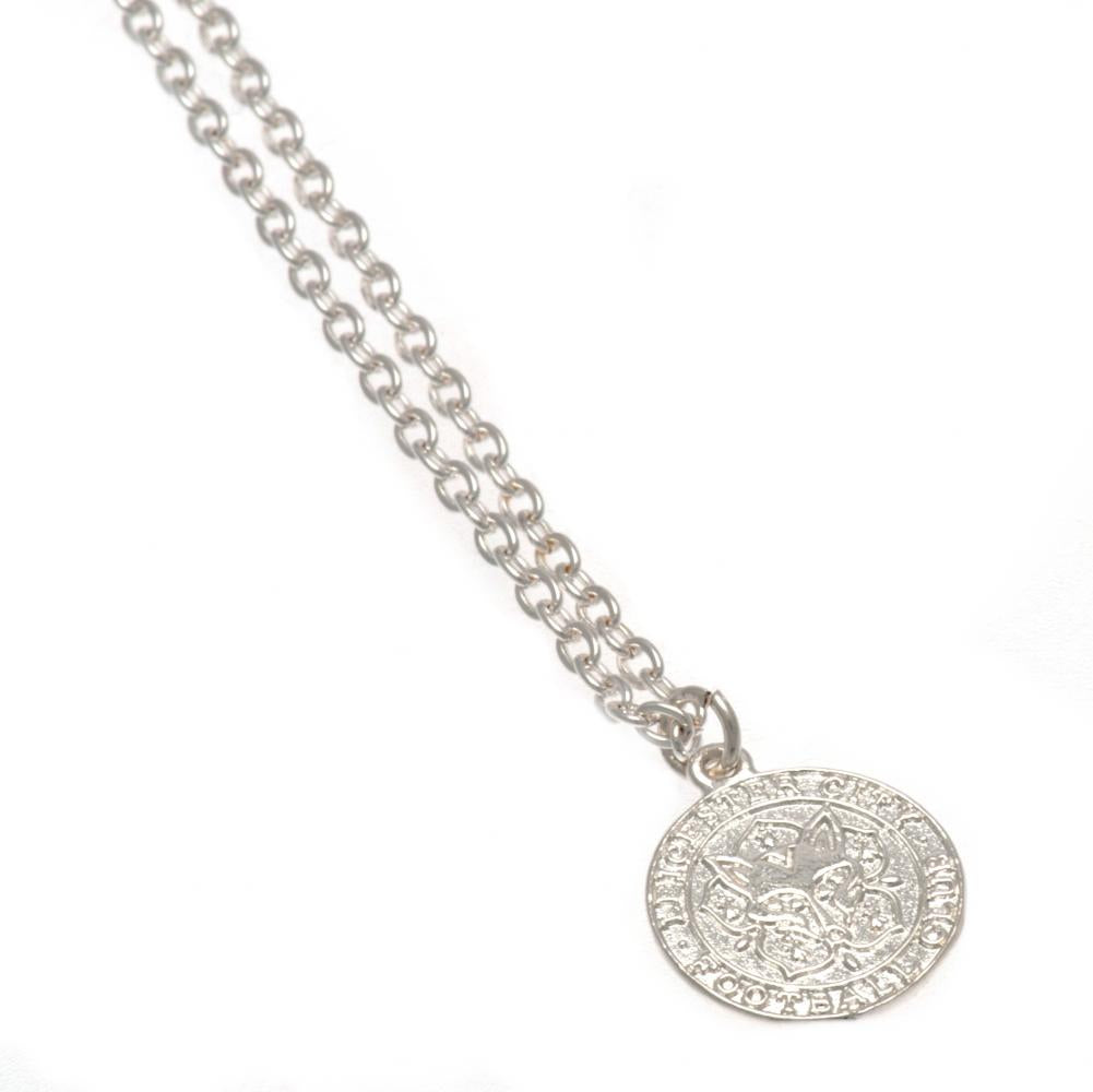 Leicester City FC Silver Plated Pendant & Chain - Neckwear