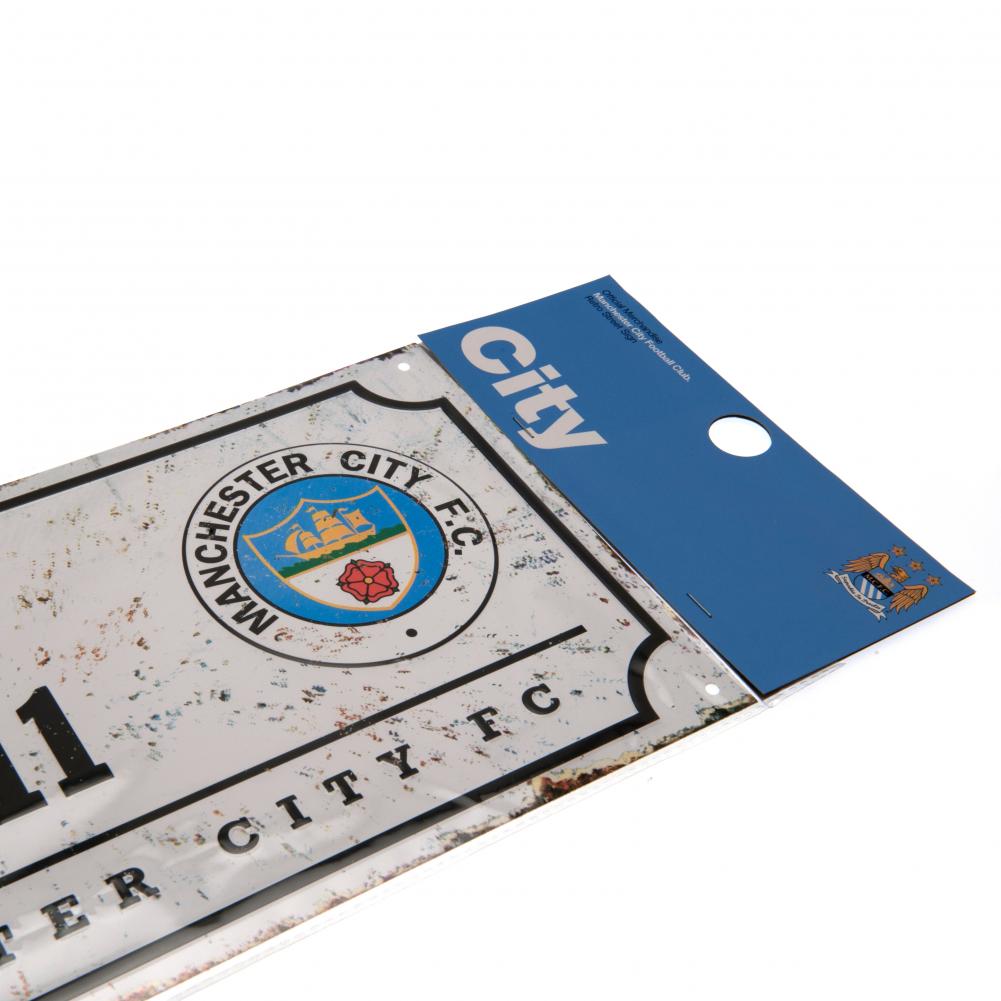 Manchester City FC Street Sign Retro - Metal Signs