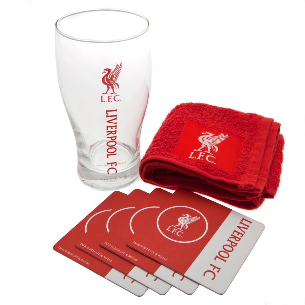 Liverpool FC Mini Bar Set - Officially licensed merchandise.