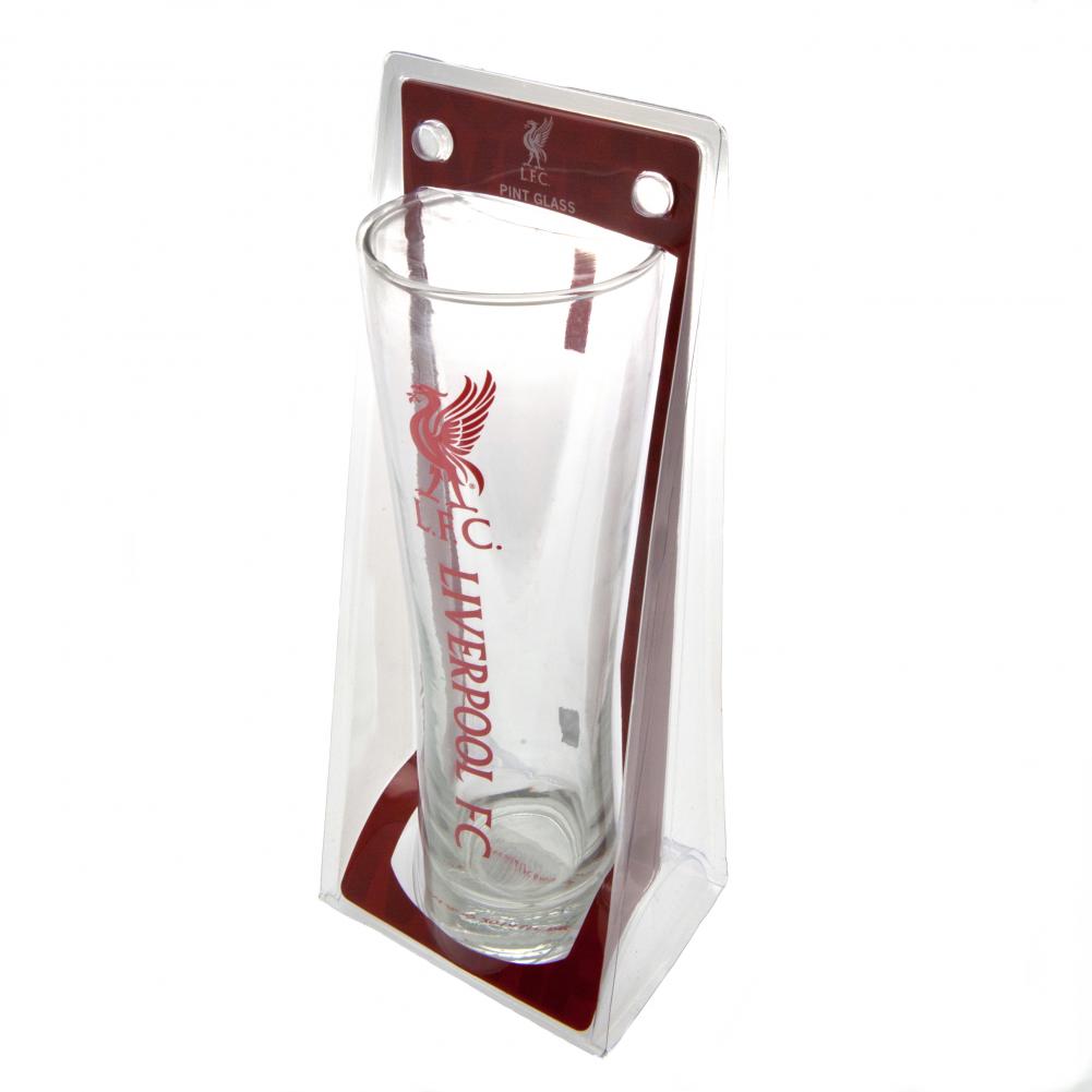 Liverpool FC Tall Beer Glass - Officially licensed merchandise.