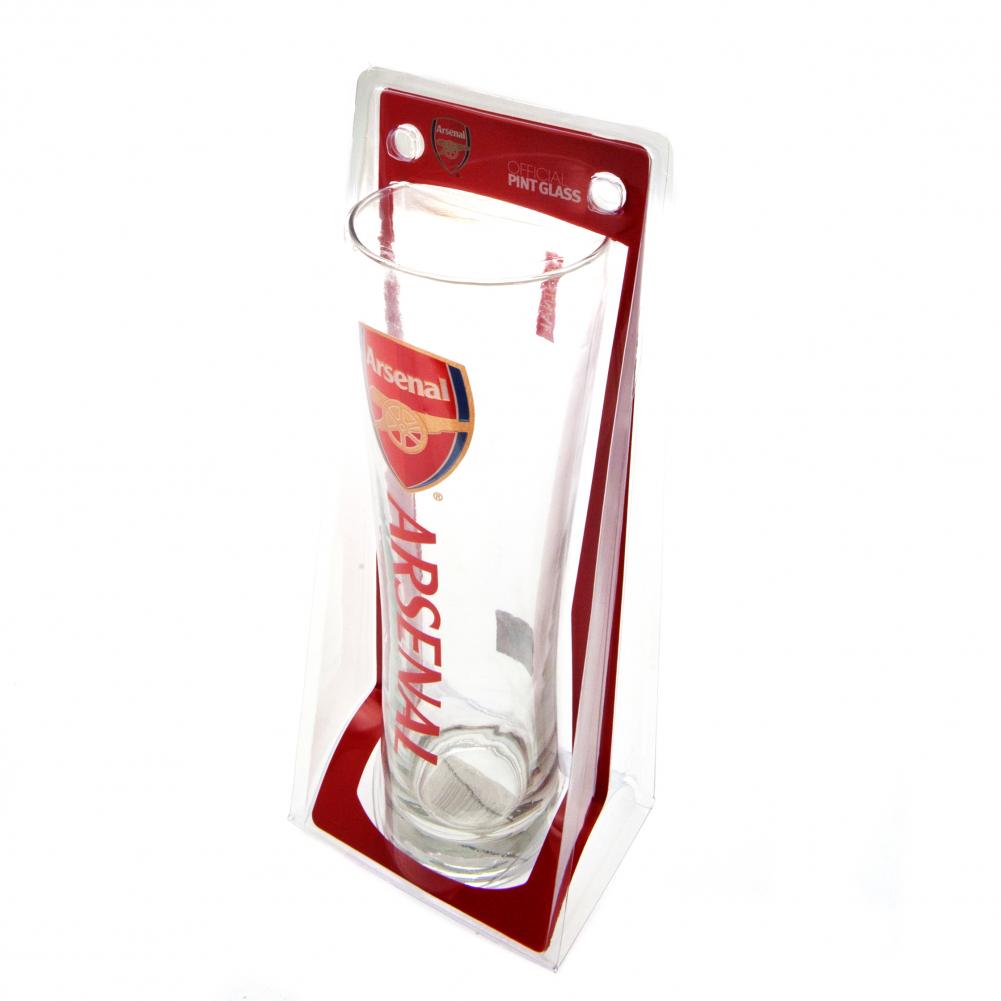 Arsenal FC Tall Beer Glass - Officially licensed merchandise.
