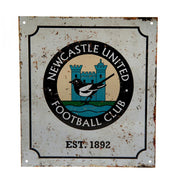 Newcastle United FC Retro Logo Sign - Officially licensed merchandise.