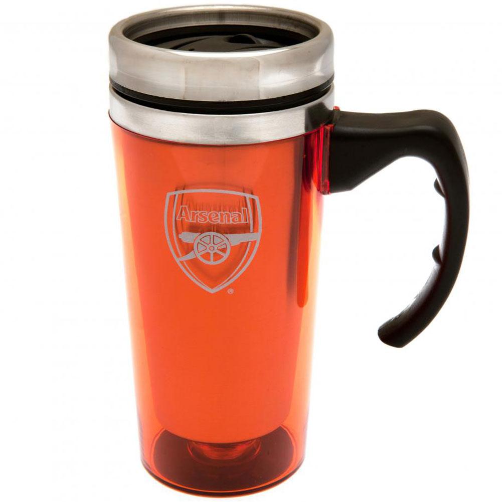 Arsenal FC Handled Travel Mug - Officially licensed merchandise.