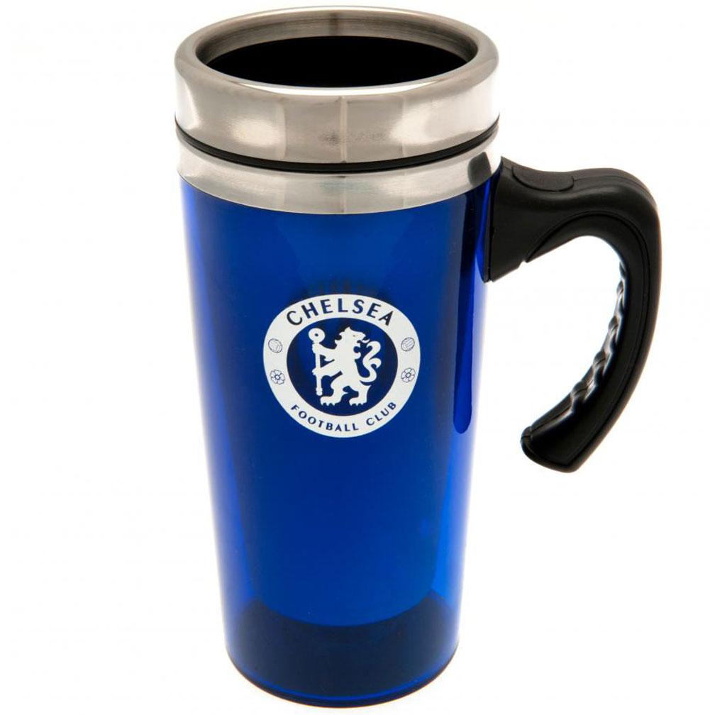 Chelsea FC Handled Travel Mug - Officially licensed merchandise.