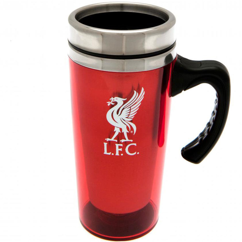 Liverpool FC Handled Travel Mug - Officially licensed merchandise.