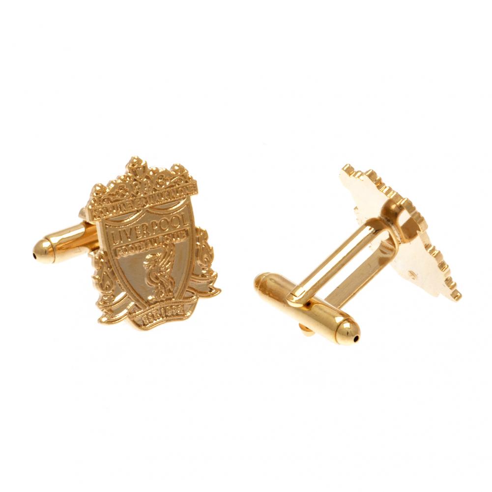 Liverpool FC Gold Plated Cufflinks - Officially licensed merchandise.