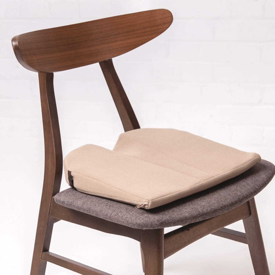 8° Degree Sitting Wedge (3") with Coccyx Seat Cushion Beige Seat Cushion 
