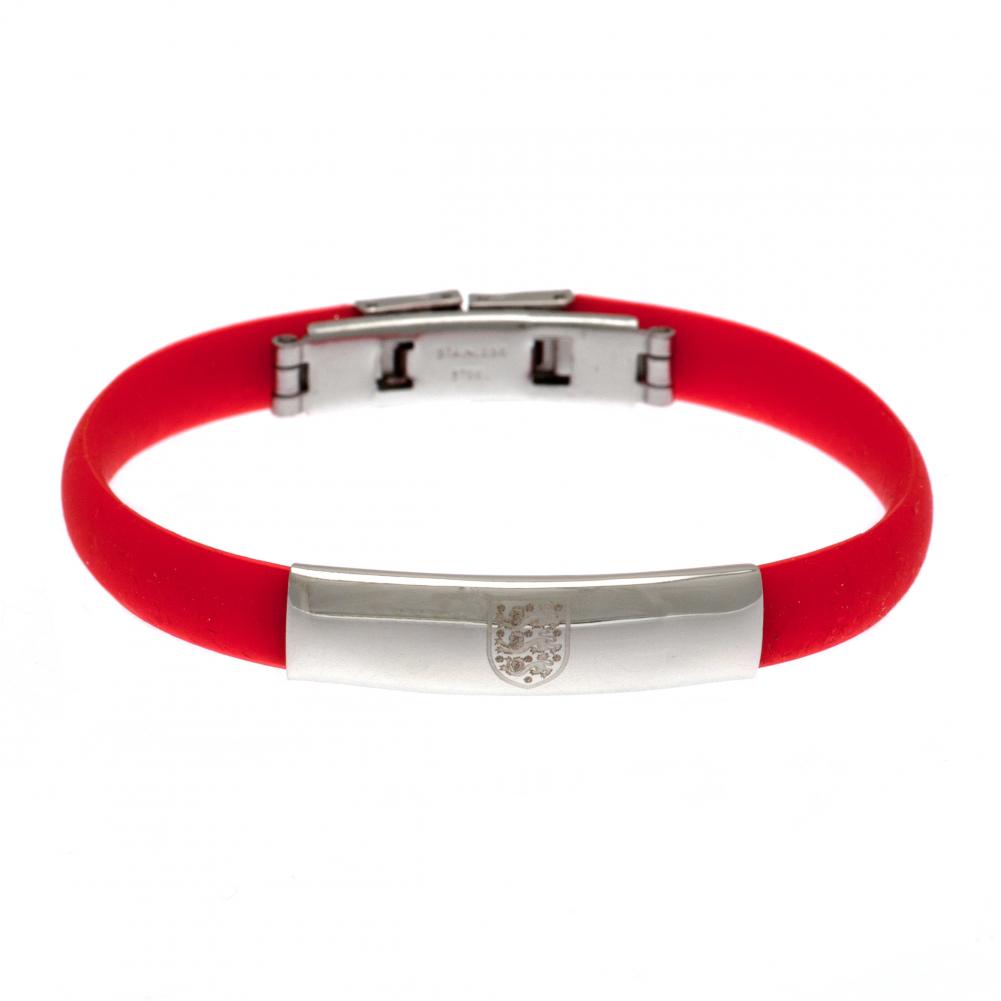 England FA Colour Silicone Bracelet - Officially licensed merchandise.