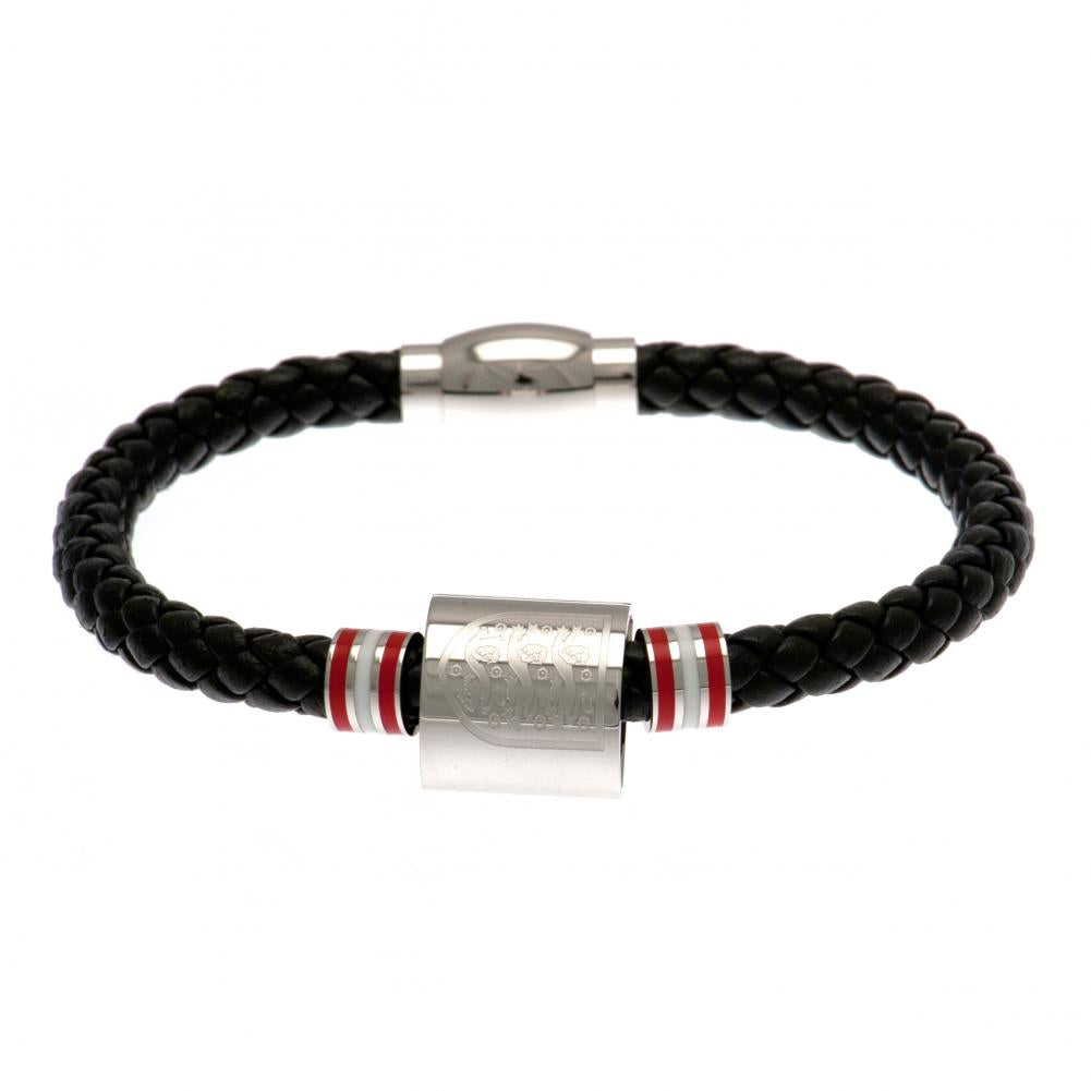 England FA Colour Ring Leather Bracelet - Bracelets & Charms