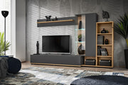 Silk II Entertainment Unit - Anthracite / 240cm - Wall