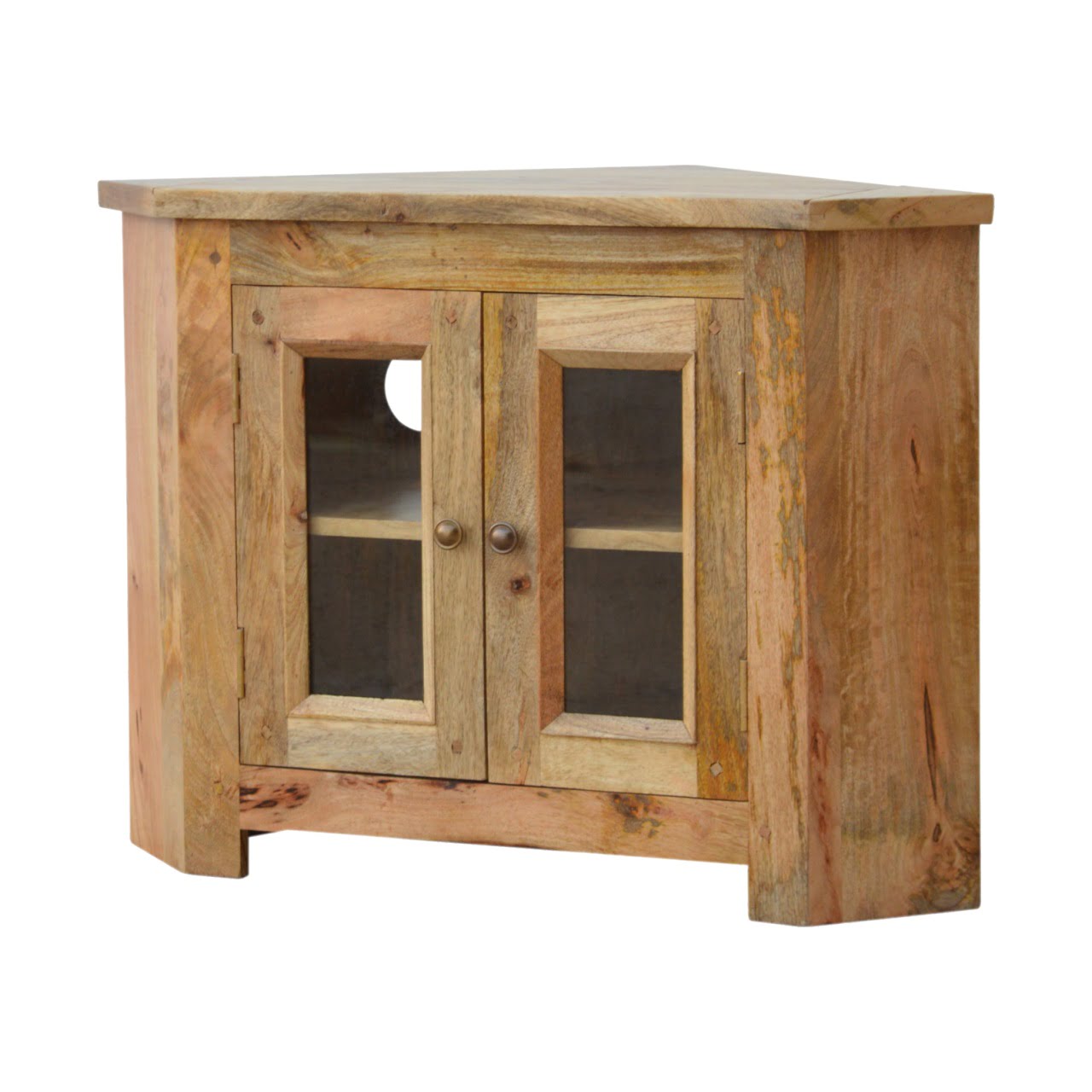 Granary 2 Door Corner TV Chest of Drawers