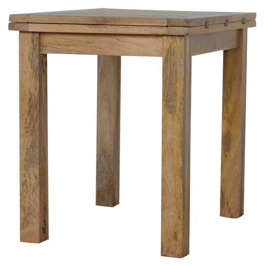 Granary Butterfly Dining Table | Distressed Oak Solid Mango Wood