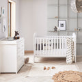 Babymore Aston 2 Piece Nursery Room Set - White - Babymore