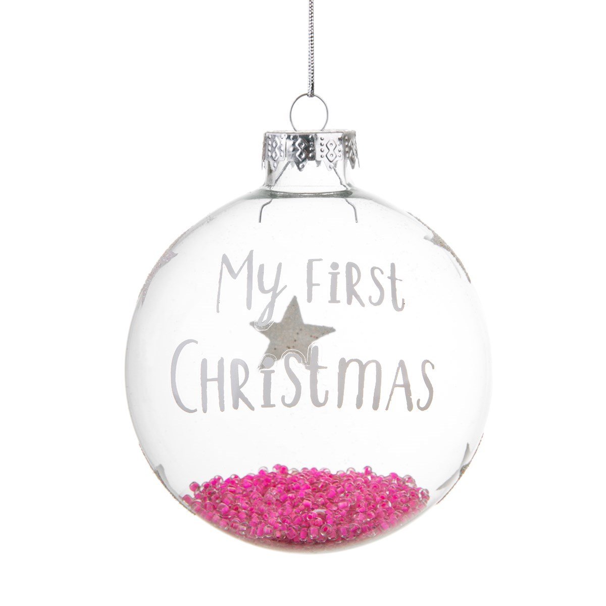 Baby Girl First Christmas Bauble