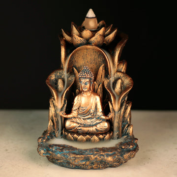 Backflow Incense Burner - Lotus Thai Buddha
