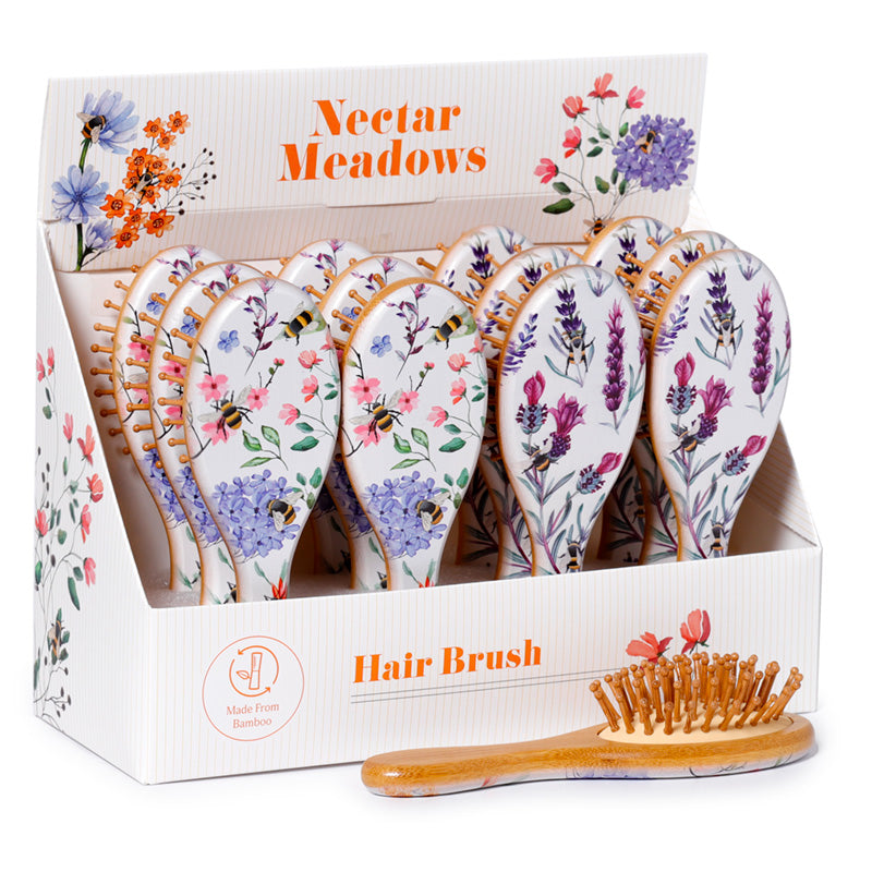 100% Bamboo Hair Brush - Nectar Meadows